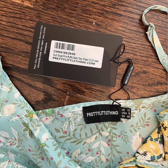 Pretty Little Thing Mixed Print Midi Dress - Picture 4 of 5